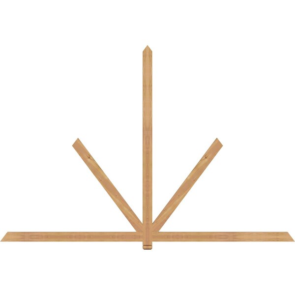 Ekena Millwork Kennewick Timber Gable Bracket, Western Red Cedar, 108"W x 72"H x 1 1/2"D x 3 1/2"F, 16/12 Pitch GBW108X72X0204KEN00SWR - main